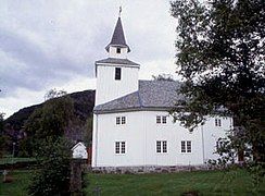 Side view of the church