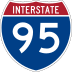 Interstate 95 marker