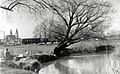 Baumgartner or Kummer mill, the Zala river, Zalaegerszeg around 1960