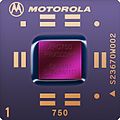 An illustration of Motorola's PowerPC 750 processor