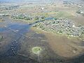 Image 46Aerial view over Okavango Delta (from Economy of Botswana)