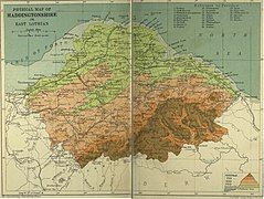 Orographical Map of East Lothian