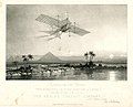 Image 381843 artist's impression of John Stringfellow's plane Ariel flying over the Nile (from History of aviation)