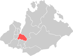 Location within Sandnes municipality