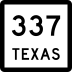 State Highway 337 marker