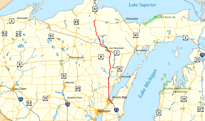 File:US 141 map.svg