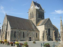 Church with Parachute Memorial