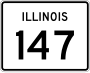 Illinois Route 147 marker