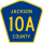 County Road 10A marker