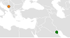 Location map for Kuwait and Montenegro.