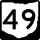 State Route 49 Alternate marker