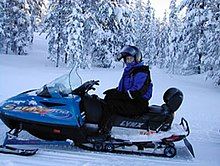 A snowmobiler