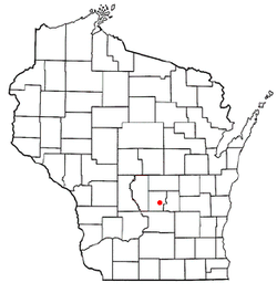 Location of Montello, Wisconsin