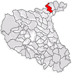 Location in Vrancea County