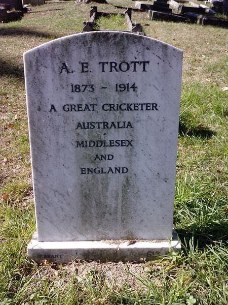 File:Albert Trott's Grave.jpg