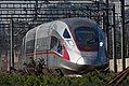 A CR400AF EMU on G6 service approaching Beijing South