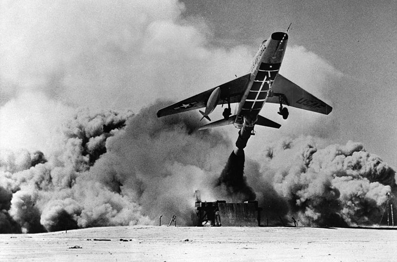 File:F-100 zero-length-launch trial.jpg