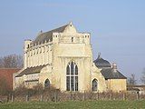 The abbey church from the back