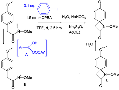 Hypervalent iodine(III)-catalyzed C–N bond forming reaction