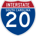 Interstate 20 marker