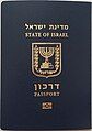 Emblem as coat of arms on Israeli passport