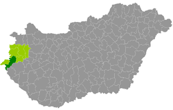 Körmend District within Hungary and Vas County.