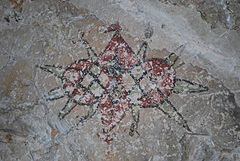 Paintings in Lene Hara cave