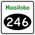 Provincial Road 246 marker