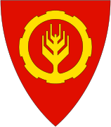 Coat of arms of Meldal Municipality (1985-2019)