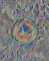 Gale crater - surface materials (false colors; THEMIS; 2001 Mars Odyssey).