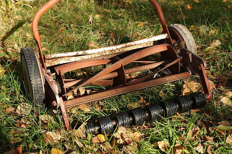 File:Rusted reel mower.JPG