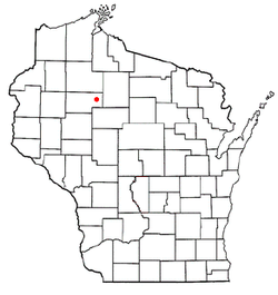 Location of Richland, Rusk County, Wisconsin