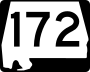 State Route 172 marker