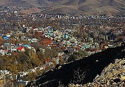 View of the city of Damavand