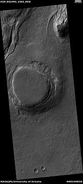 Wide view of layers, as seen by HiRISE under HiWish program