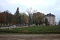 Trees behind the castle