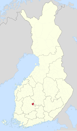 Location of Juupajoki in Finland