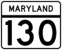 Maryland Route 130 marker