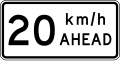 (TW-1B3(20) Road works speed limit ahead - 20 km/h