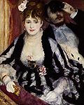 La Loge; Pierre-Auguste Renoir; 1874; oil on canvas; 80 x 63.4 cm; Courtauld Gallery (London)[218]