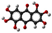 Ball-and-stick model of rufigallol