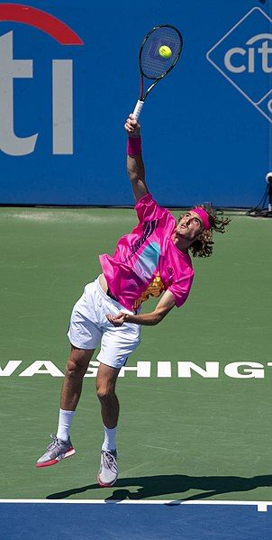 File:Stefanos Tsitsipas serving.jpg