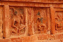 A The wall Carvings of various deities