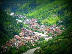 Bahrabise Bazar as seen from Boksi Odar (Witch Cave).