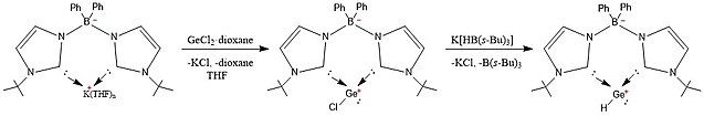 Synthesis of first stable monomeric germanium(II) hydride cation (a germyliumylidene hydride)