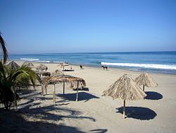 A beach in Máncora