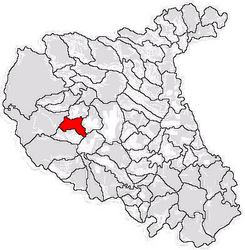 Location in Vrancea County