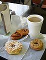 Potato doughnuts sampler from a Spudnut Shop