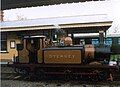 Stepney on the Bluebell Railway (2003). This provides an example of the more classical layout of the bunker with a small toolbox located at the back and an increased height from the Isle of Wight bunkers.