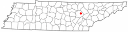 Location of Fairfield Glade, Tennessee